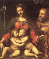 Bernardino Luini - Holy Family With The Infant St John